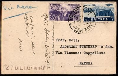 Italia / Colonie / Etiopia / Posta Ordinaria + Aerea