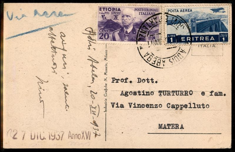 Italia / Colonie / Etiopia / Posta Ordinaria + Aerea