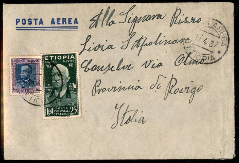 Italia / Colonie / Etiopia / Aerogrammi