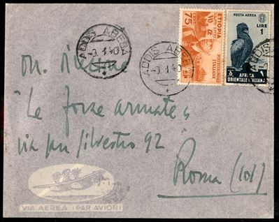 Italia / Colonie / Etiopia / Aerogrammi
