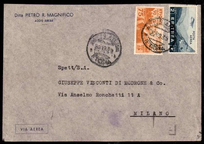 Italia / Colonie / Etiopia / Aerogrammi