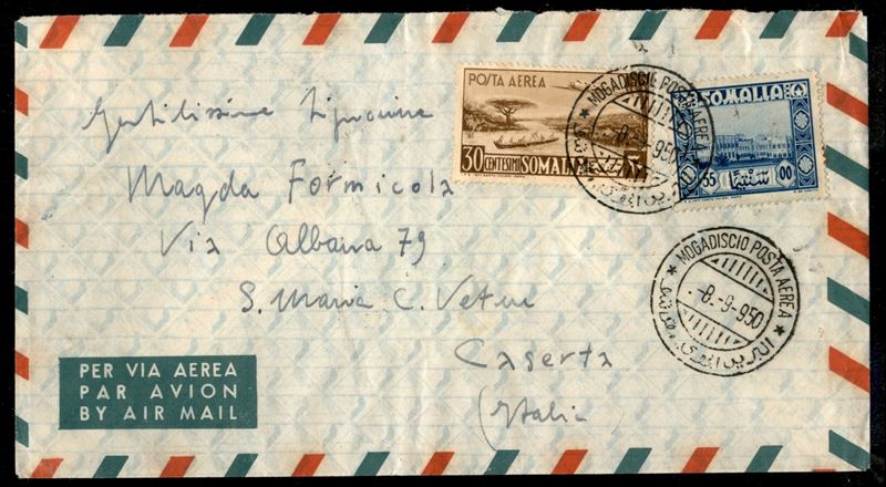 Italia / Occupazioni Straniere delle Colonie / Somalia a.f.I.s. / Aerogrammi