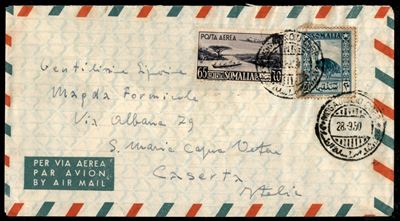 Italia / Occupazioni Straniere delle Colonie / Somalia a.f.I.s. / Aerogrammi