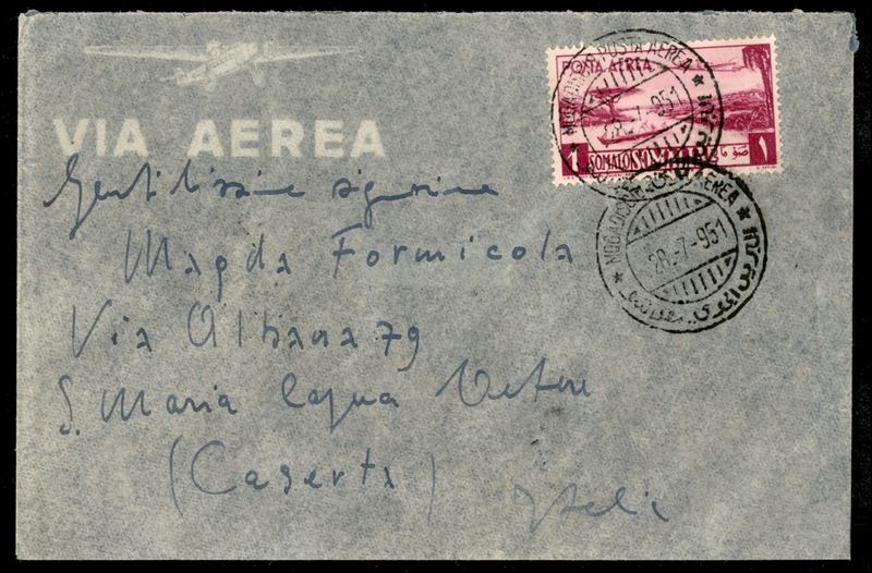 Italia / Occupazioni Straniere delle Colonie / Somalia a.f.I.s. / Aerogrammi