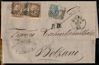 Italia / Regno / Vittorio Emanuele II / Posta Ordinaria