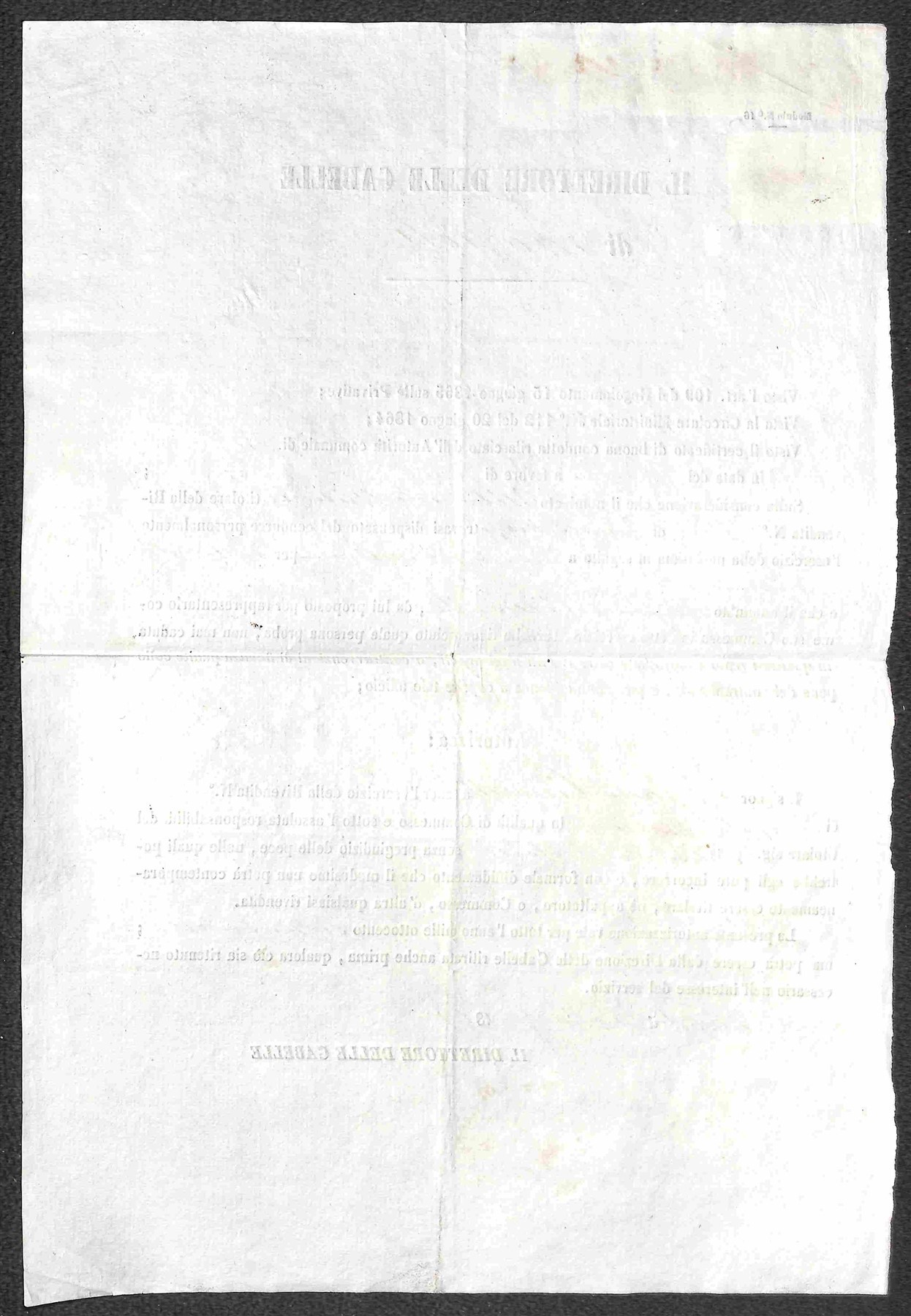 Italia / Regno / Vittorio Emanuele II / Posta Ordinaria