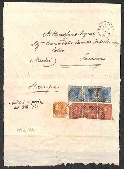 Italia / Regno / Vittorio Emanuele II / Posta Ordinaria