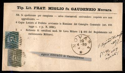 Italia / Regno / Umberto i / Posta Ordinaria
