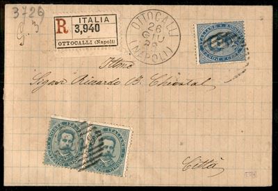 Italia / Regno / Umberto i / Posta Ordinaria