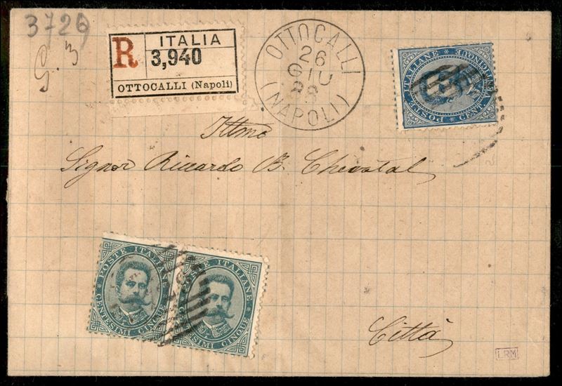 Italia / Regno / Umberto i / Posta Ordinaria