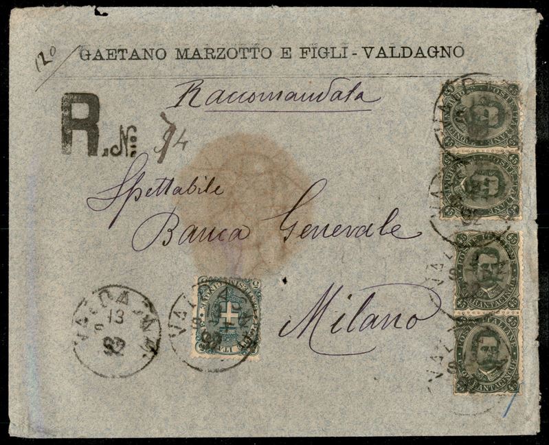 ITALIA / Regno / Umberto I / Posta ordinaria