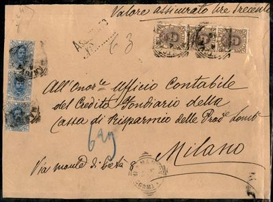 Italia / Regno / Umberto i / Posta Ordinaria