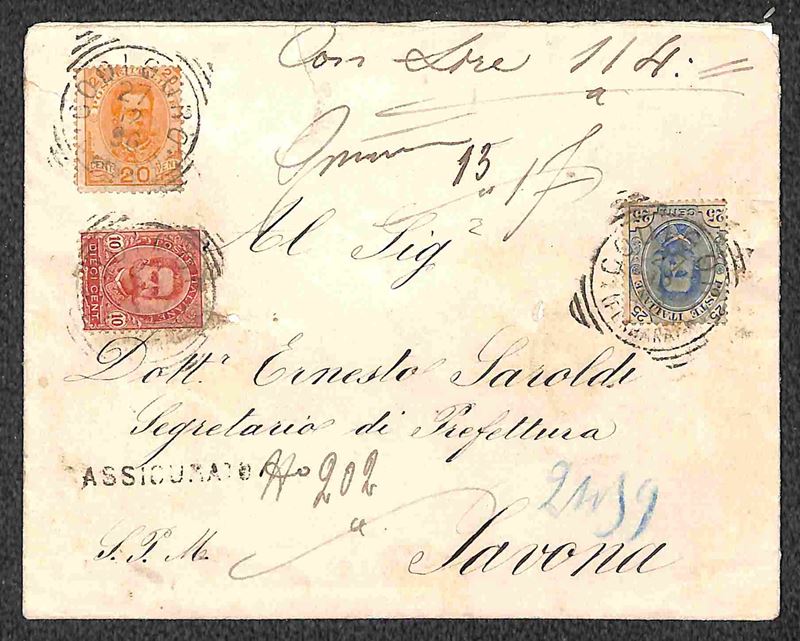 Italia / Regno / Umberto i / Posta Ordinaria