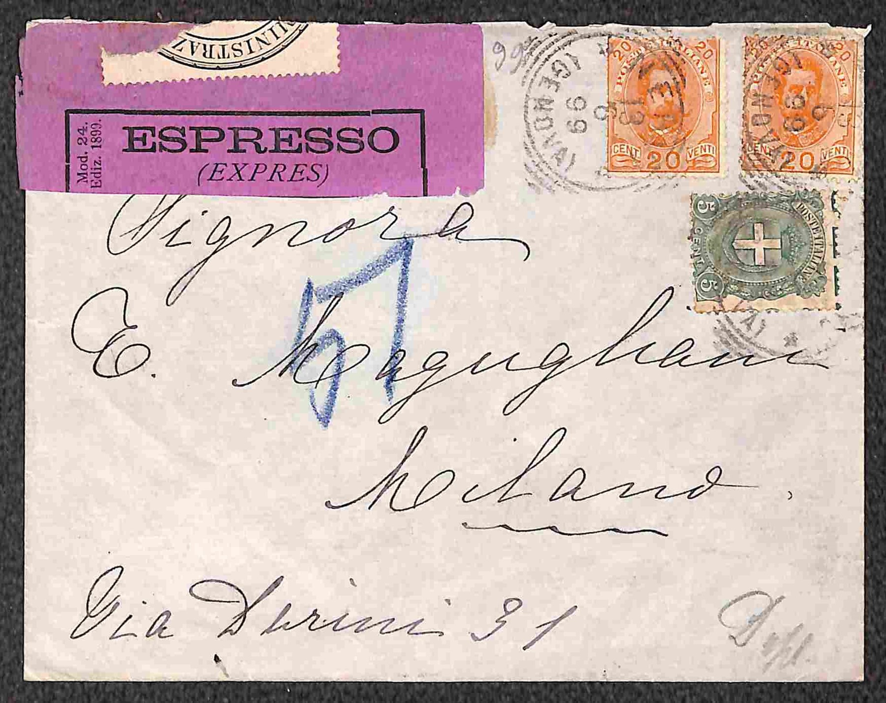 Italia / Regno / Umberto i / Posta Ordinaria