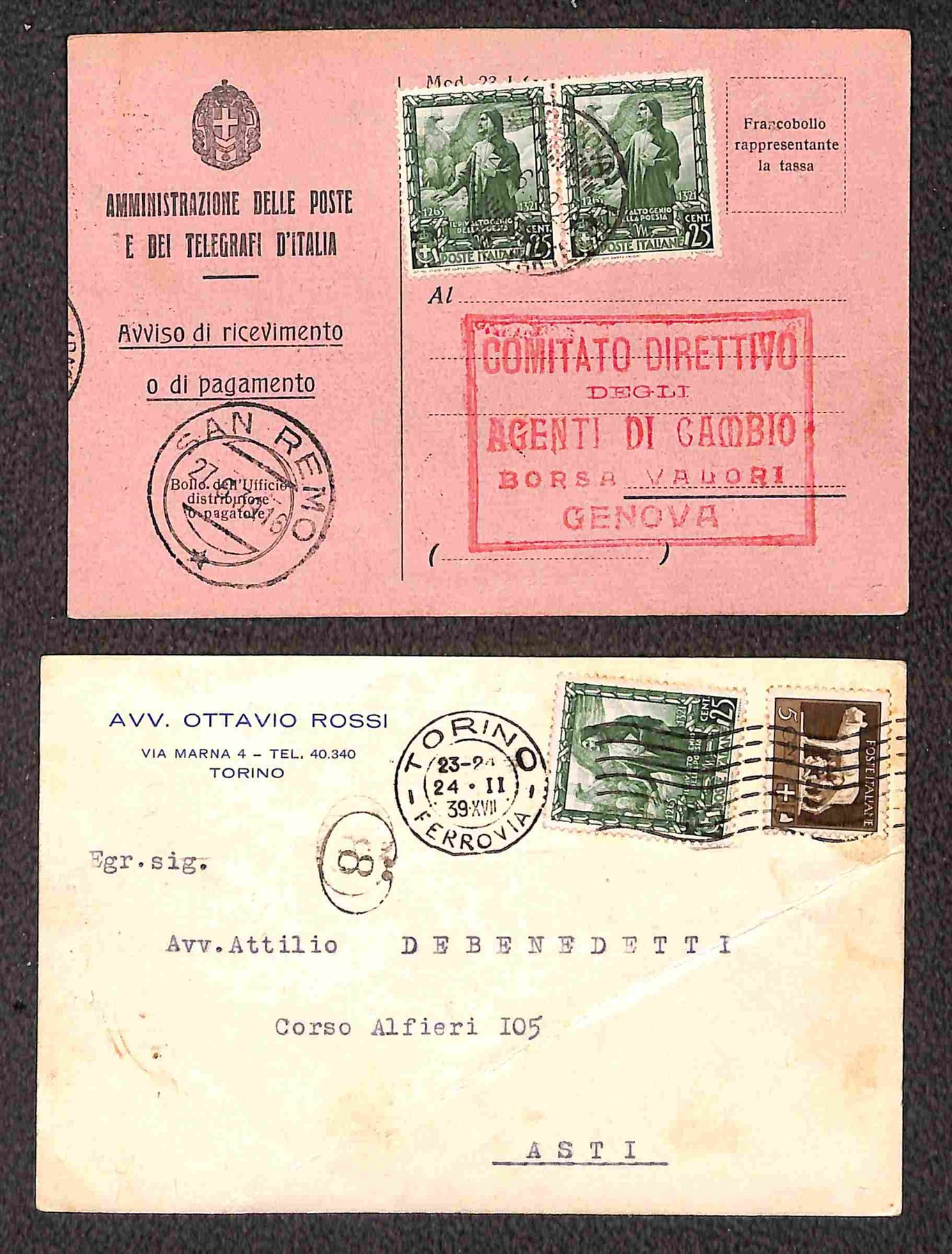 Italia / Regno / Vittorio Emanuele III / Posta Ordinaria