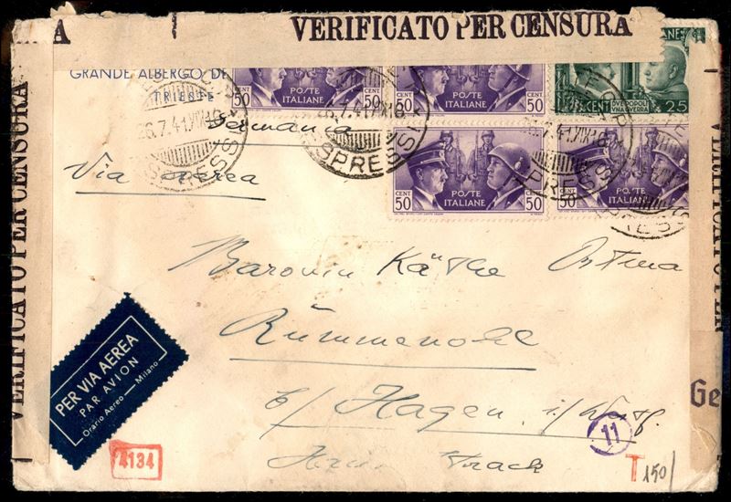 Italia / Regno / Vittorio Emanuele III / Aerogrammi