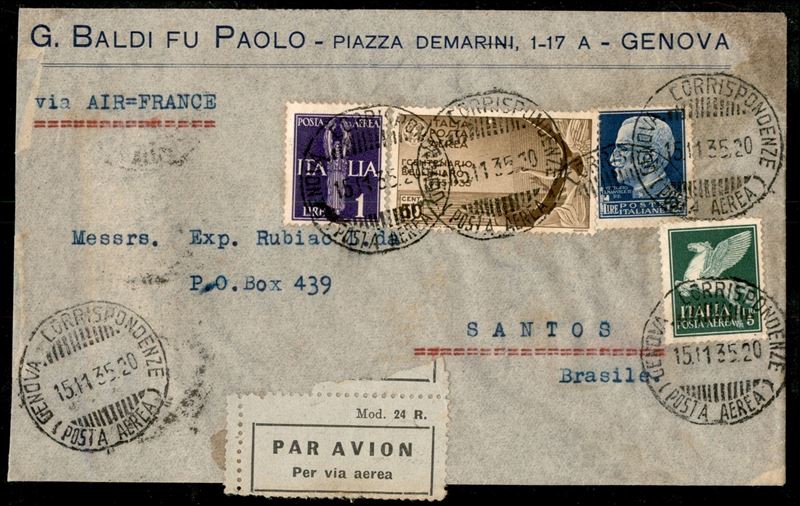 Italia / Regno / Vittorio Emanuele III / Aerogrammi