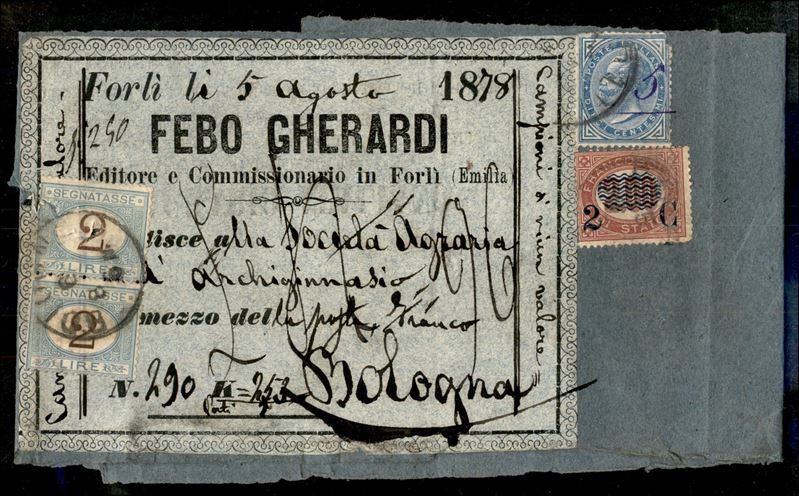 Italia / Regno / Vittorio Emanuele II / Segnatasse