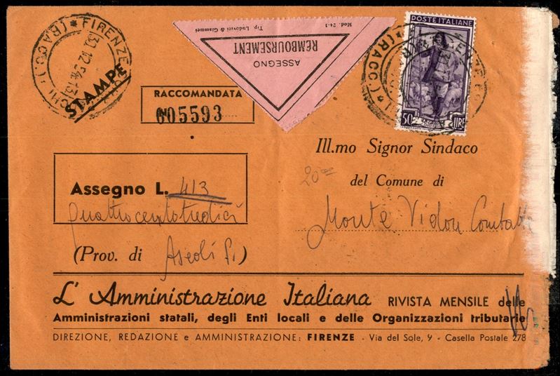 Italia / Repubblica / Posta Ordinaria