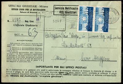 Italia / Repubblica / Posta Ordinaria