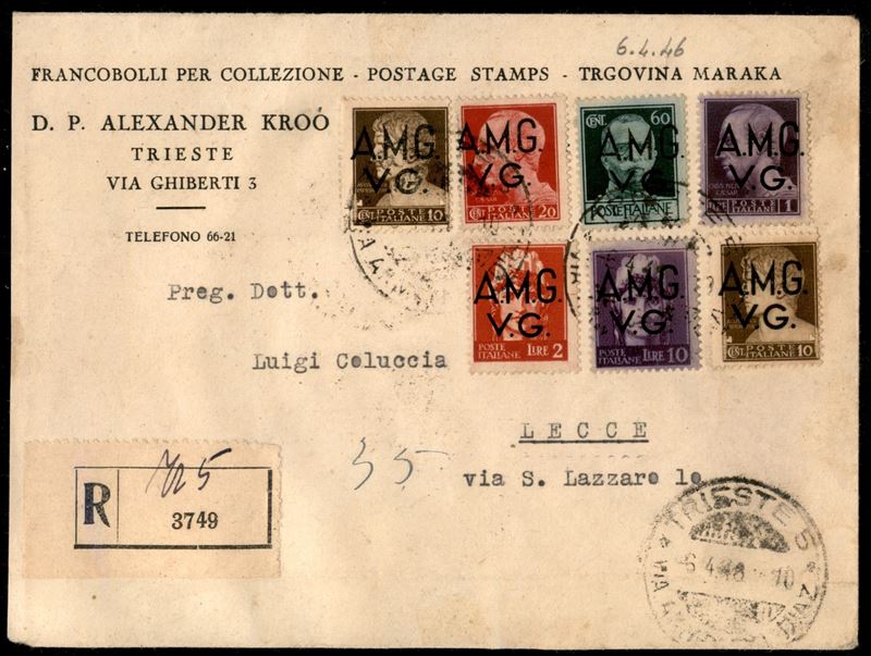 Italia / Trieste / Trieste Amg Vg / Posta Ordinaria
