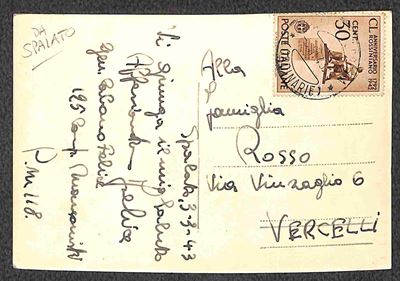 Italia / Occupazioni II Guerra Mondiale / Spalato / Posta Ordinaria
