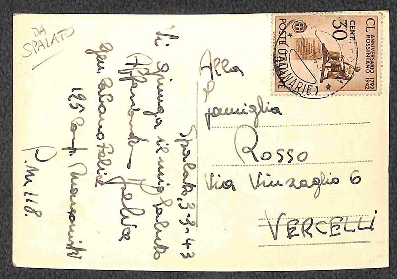 Italia / Occupazioni II Guerra Mondiale / Spalato / Posta Ordinaria