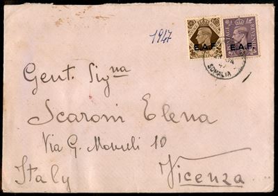 Italia / Occupazioni Straniere delle Colonie / Occupazione Britannica / e.a.f./b.M.a./b.a. Somali...