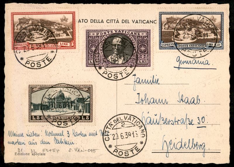 Vaticano / Posta Ordinaria + Espressi