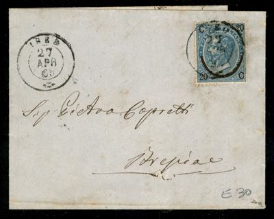 Italia / Regno / Vittorio Emanuele II / Posta Ordinaria