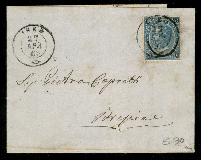 Italia / Regno / Vittorio Emanuele II / Posta Ordinaria