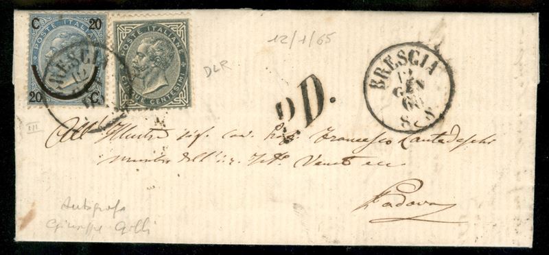 Italia / Regno / Vittorio Emanuele II / Posta Ordinaria