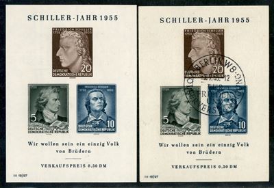 Germania / Ddr / Foglietti