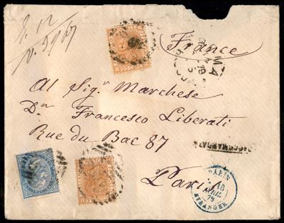 Italia / Regno / Vittorio Emanuele II / Posta Ordinaria