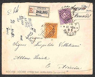 Italia / Regno / Umberto i / Posta Ordinaria