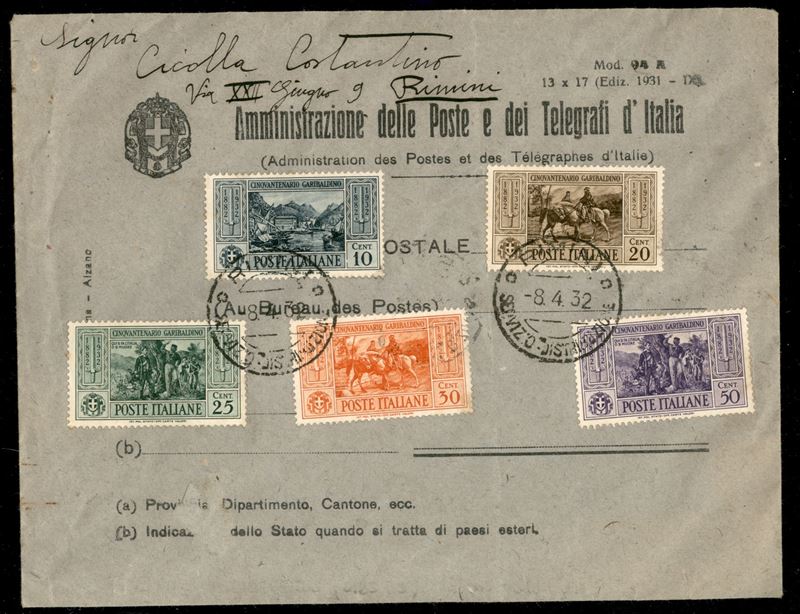 Italia / Regno / Vittorio Emanuele III / Posta Ordinaria