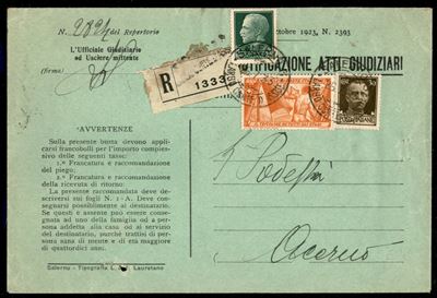 Italia / Regno / Vittorio Emanuele III / Posta Ordinaria