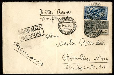Italia / Regno / Vittorio Emanuele III / Aerogrammi