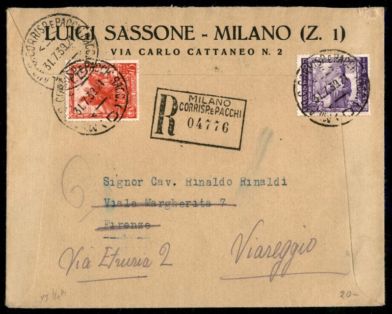 Italia / Regno / Vittorio Emanuele III / Posta Aerea