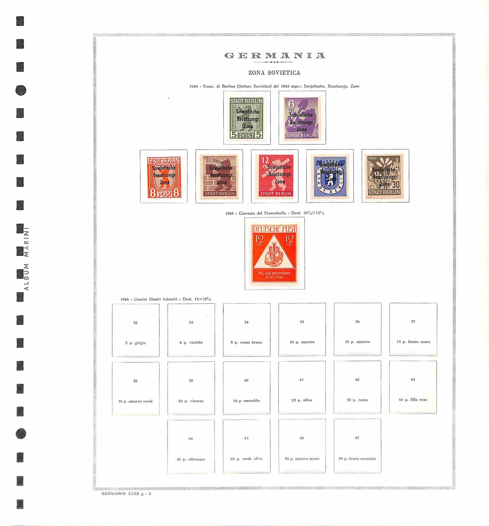 Germania / Occupazione Alleata / Zona Sovietica / Posta Ordinaria