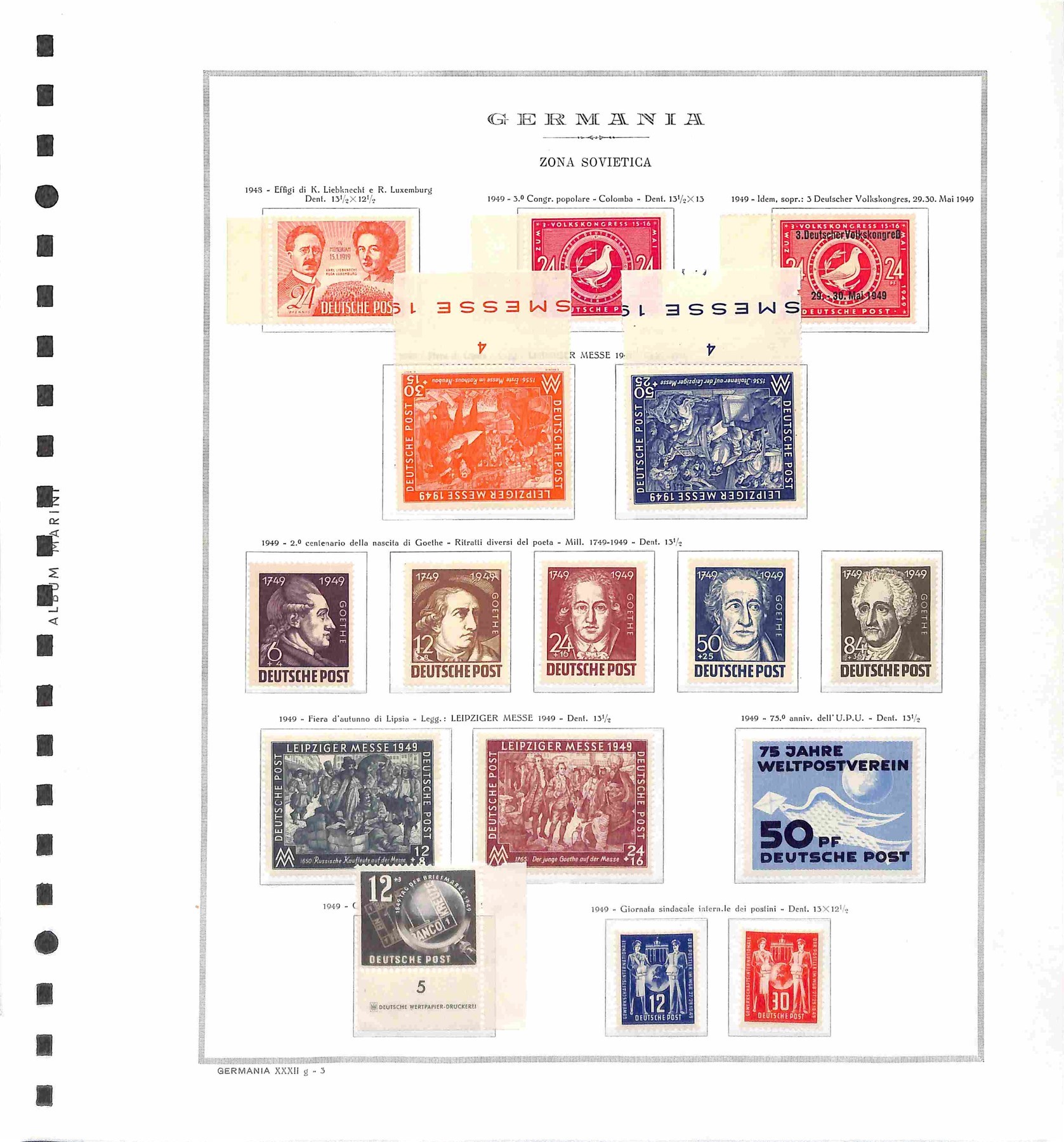Germania / Occupazione Alleata / Zona Sovietica / Posta Ordinaria