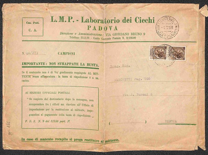 Italia / Repubblica / Posta Ordinaria