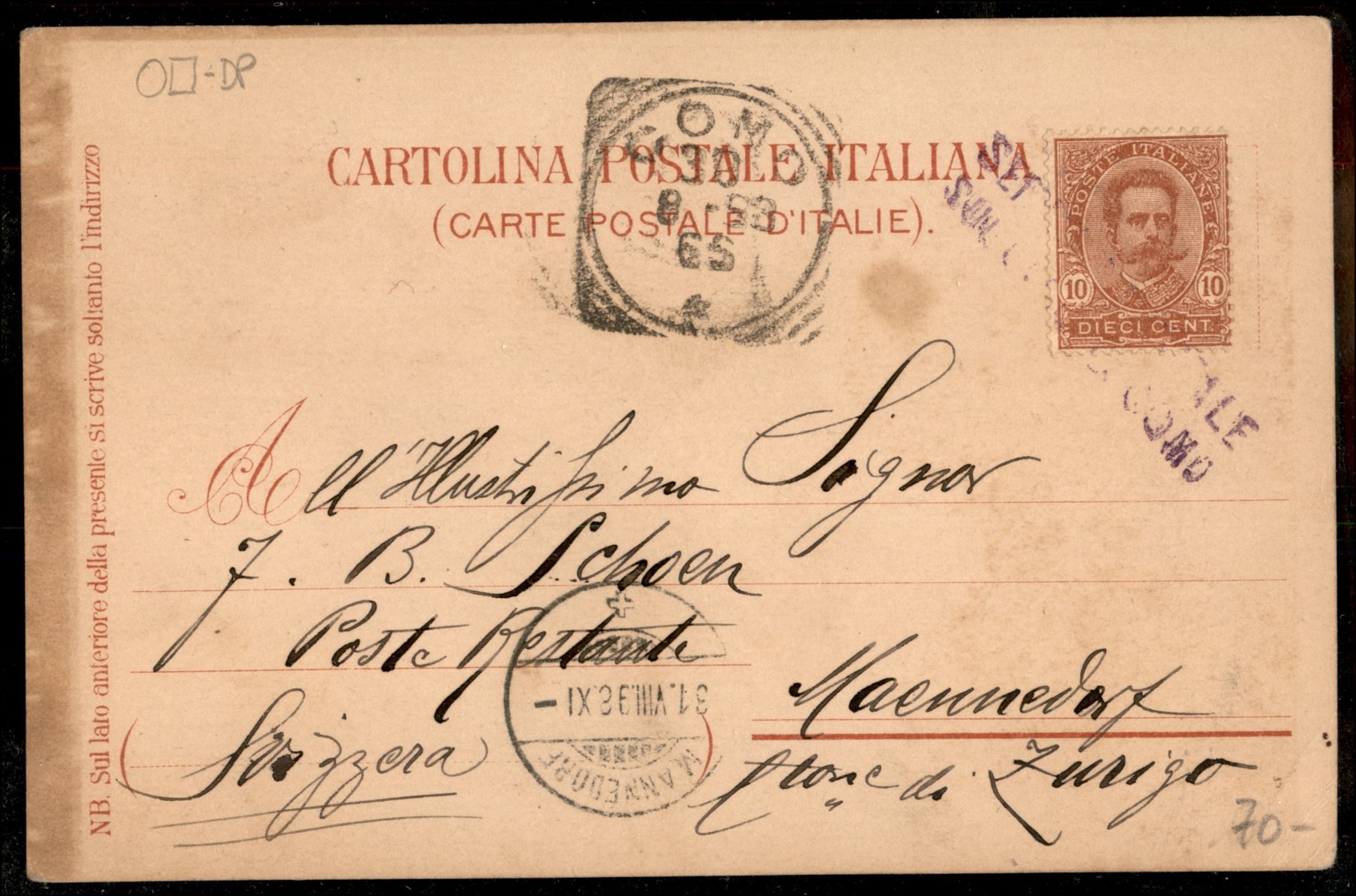 Italia / Regno / Umberto i / Navigazione