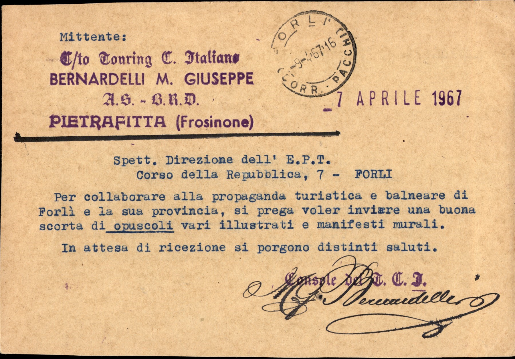 Italia / Repubblica / Posta Ordinaria