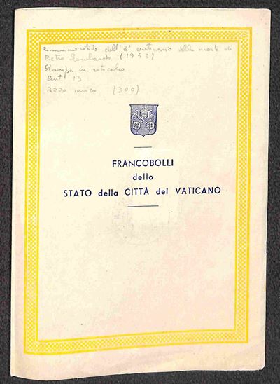 Vaticano / Posta Ordinaria