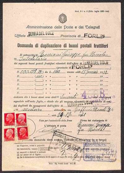 Italia / Regno / Vittorio Emanuele III / Posta Ordinaria