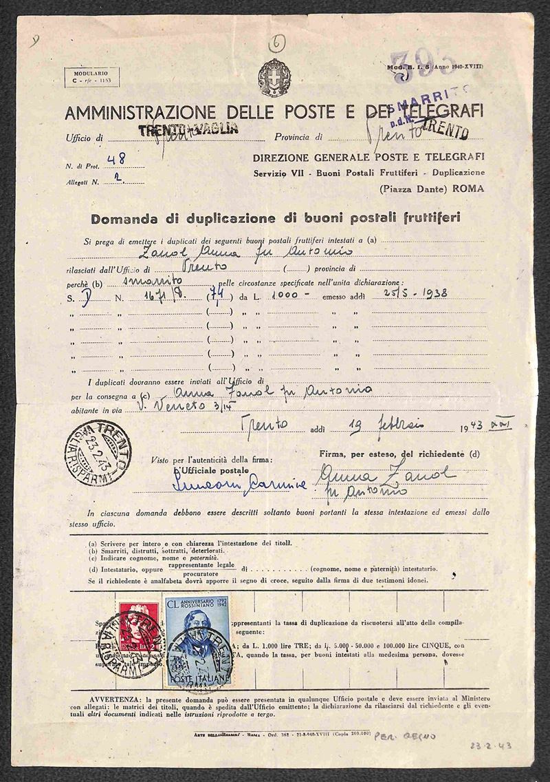 Italia / Regno / Vittorio Emanuele III / Posta Ordinaria