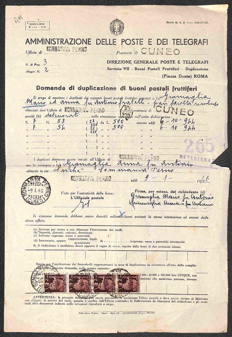Italia / Luogotenenza / Posta Ordinaria