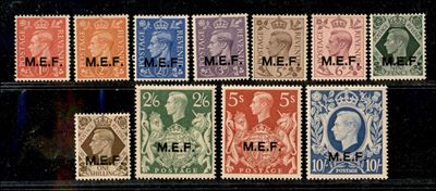 Italia / Occupazioni Straniere delle Colonie / Occupazione Britannica / M.e.f. / Posta Ordinaria