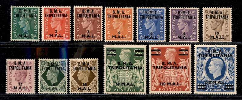 Italia / Occupazioni Straniere delle Colonie / Occupazione Britannica / b.M.a./b.a. Tripolitania ...